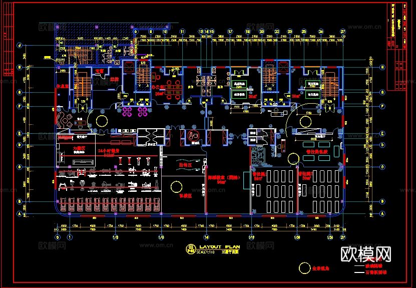 健身房CAD施工图