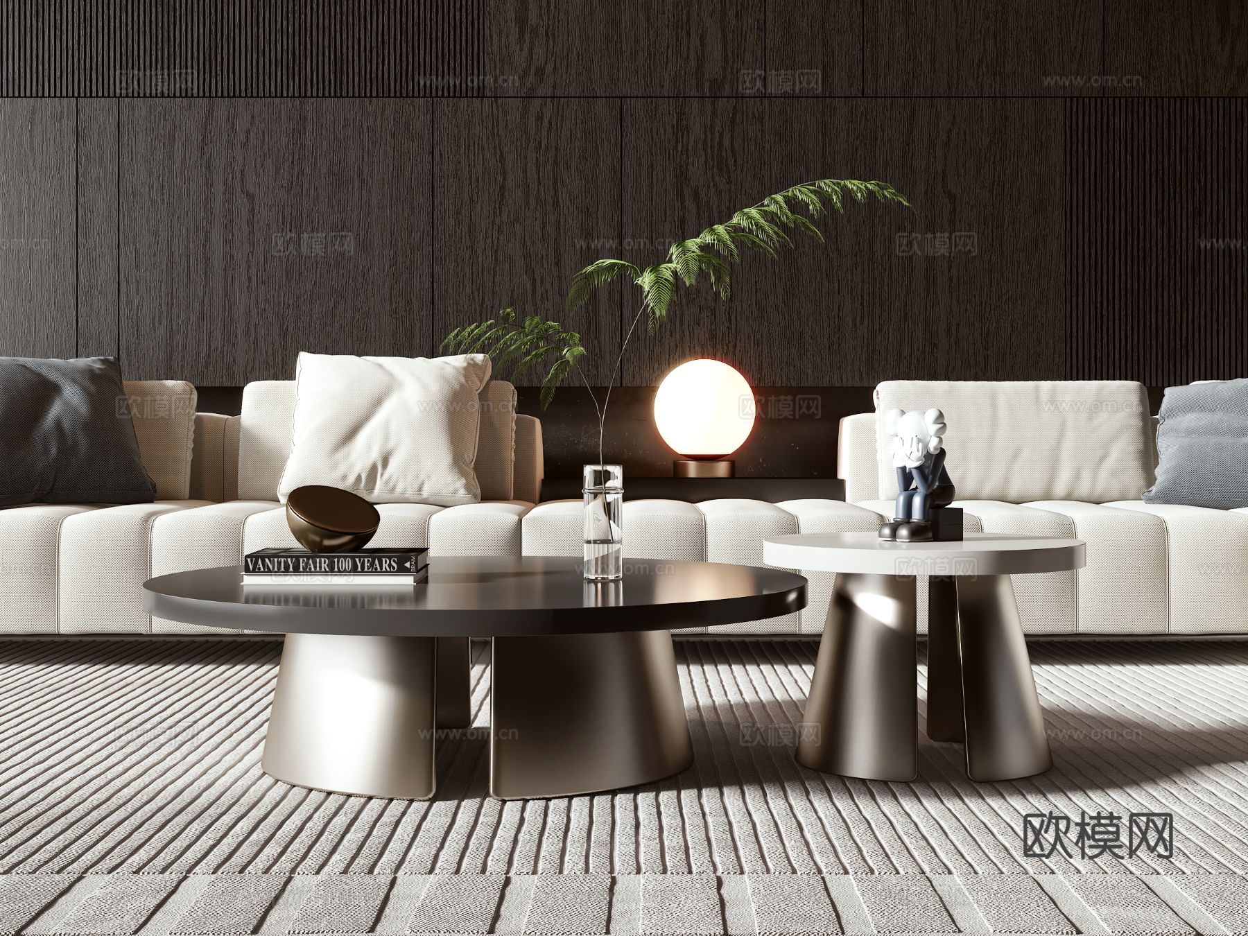 Minotti 子母茶几3d模型