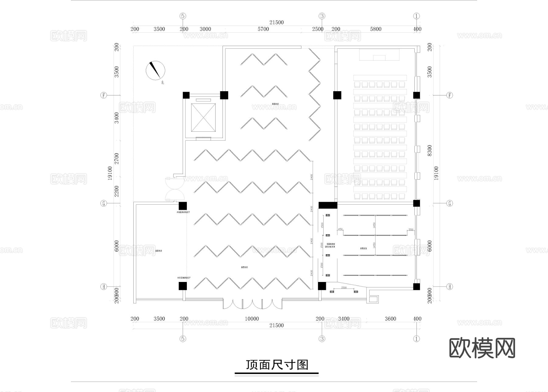 科技展厅cad施工图