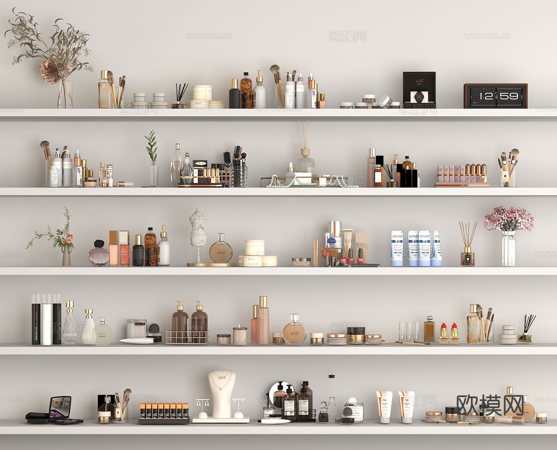 化妆品 护肤品 美妆3d模型下载