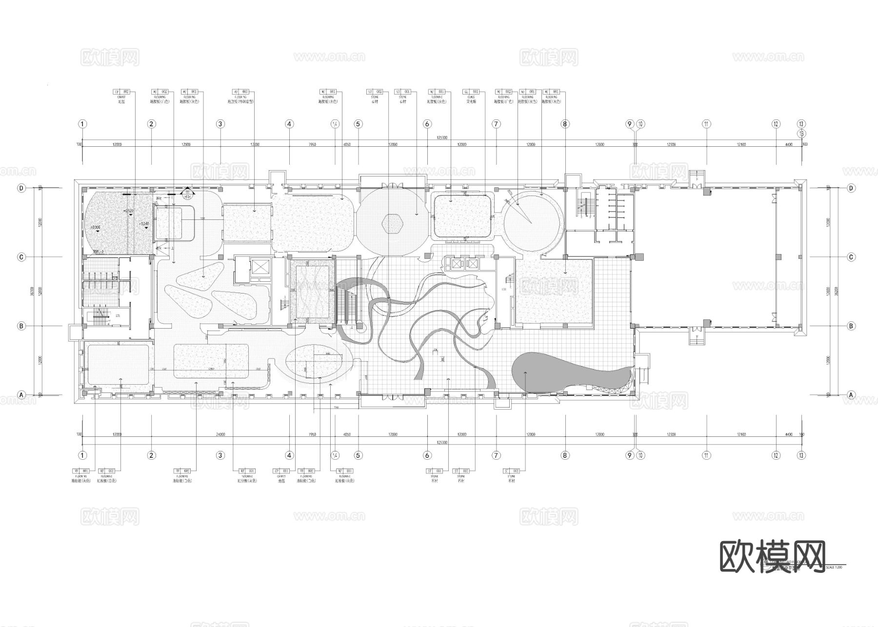 4330平方 科普展馆cad施工图