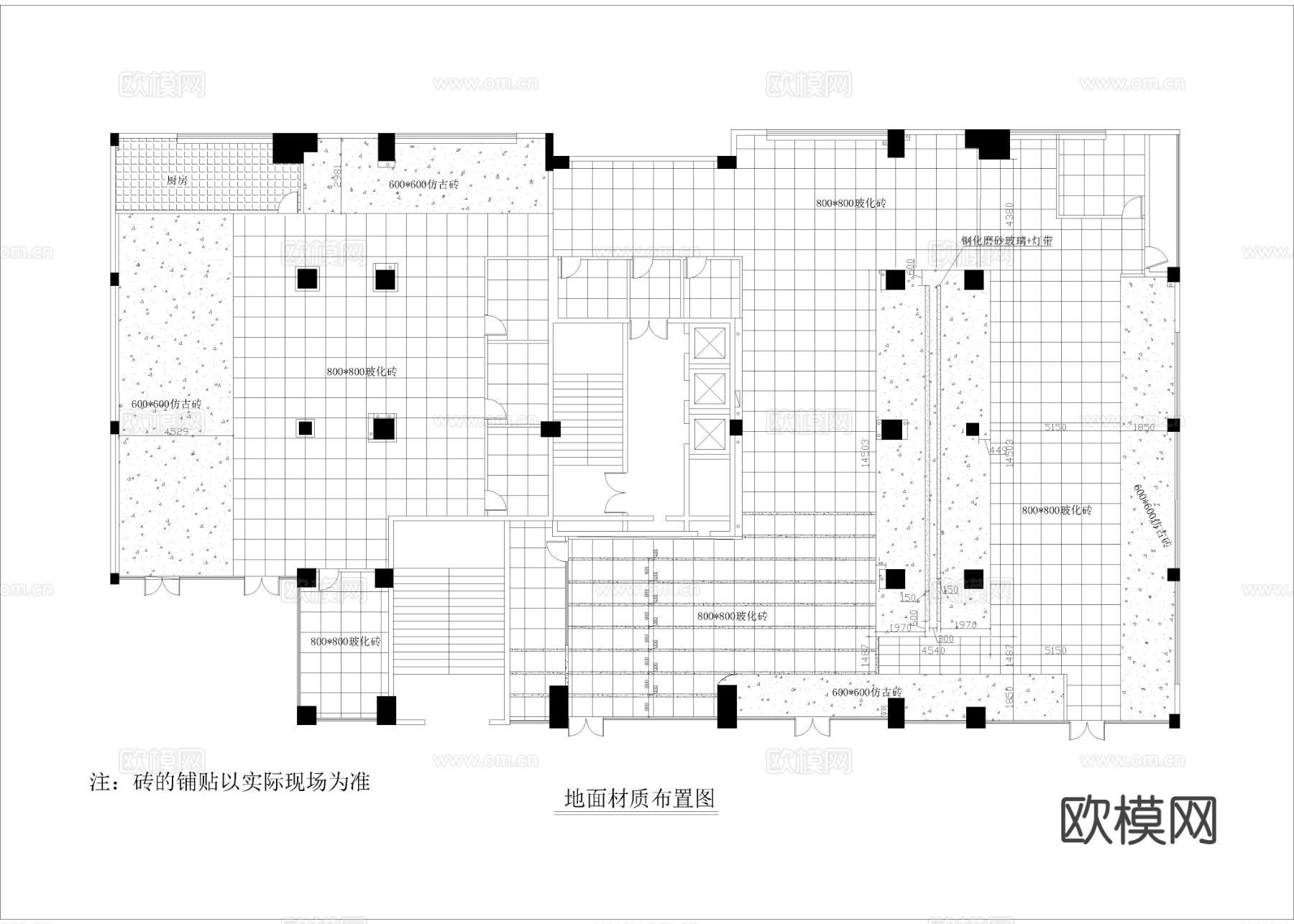 910㎡网吧网咖 网络休闲会所cad施工图