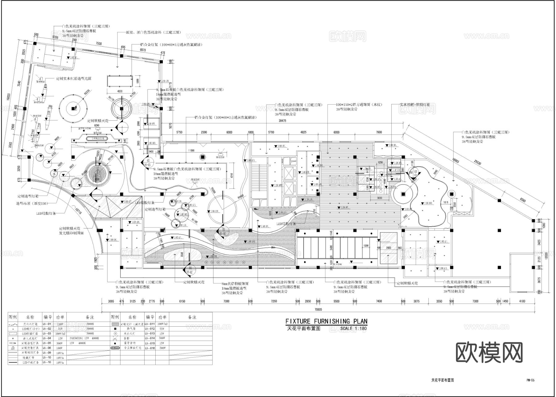 1900平方 社区党建 文化展厅cad施工图