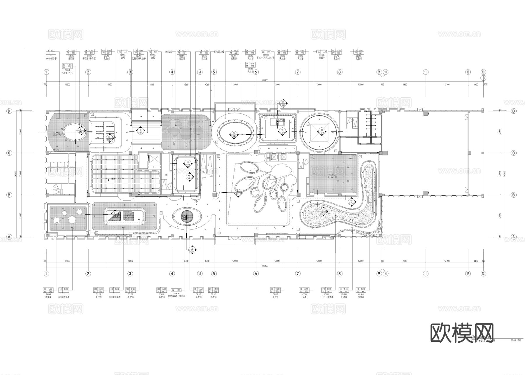 4330平方 科普展馆cad施工图