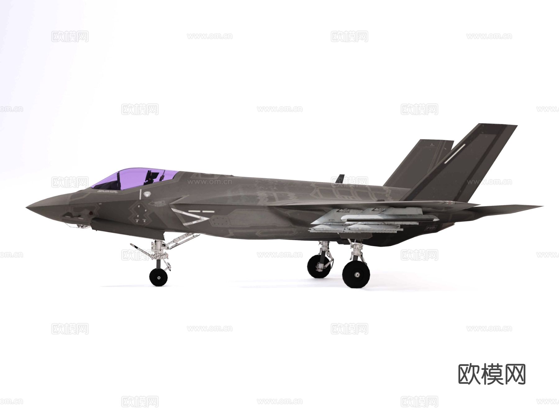 F35战斗机su模型下载（渲染图3）