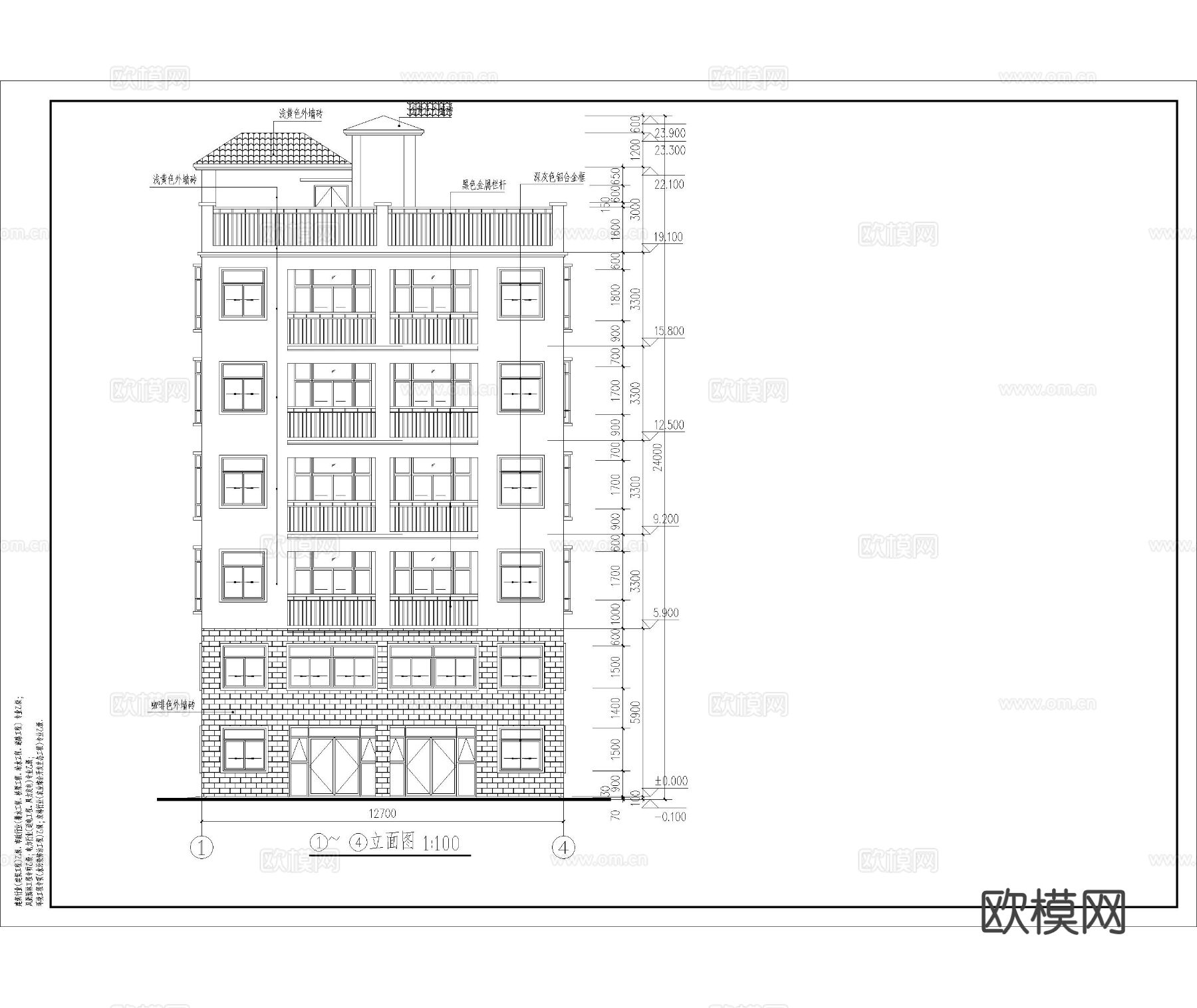 自建房 住宅楼CAD施工图