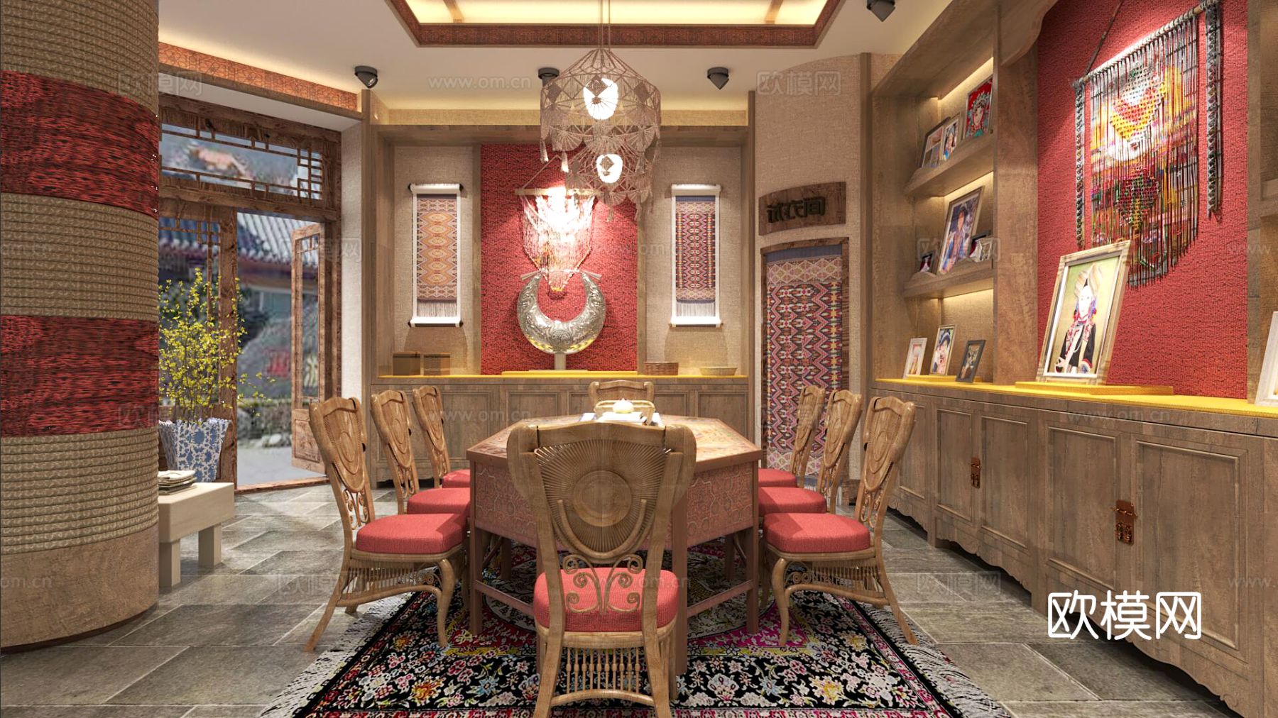 东南亚服装店 女装店3d模型下载（渲染图4）