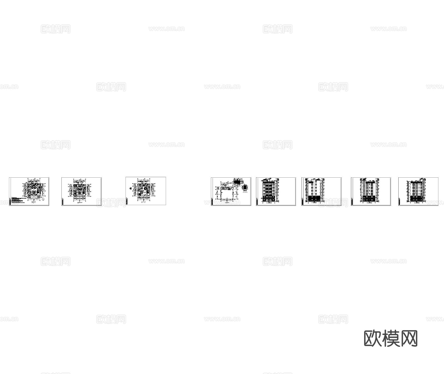 自建房 住宅楼CAD施工图