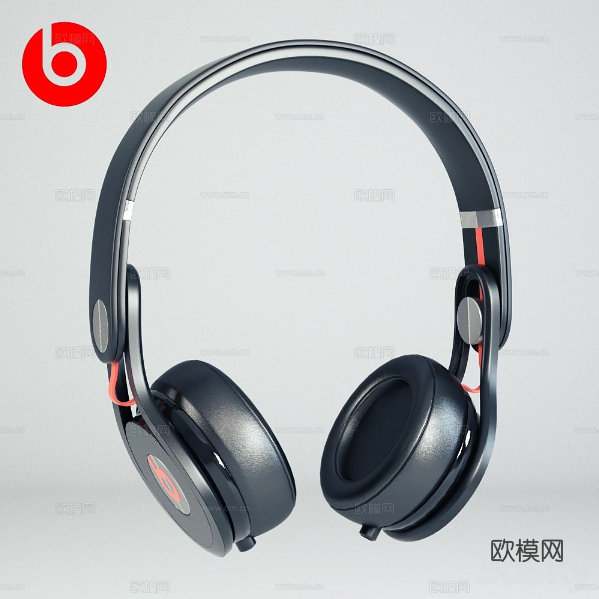 Beats 魔音耳机 头戴耳机3d模型