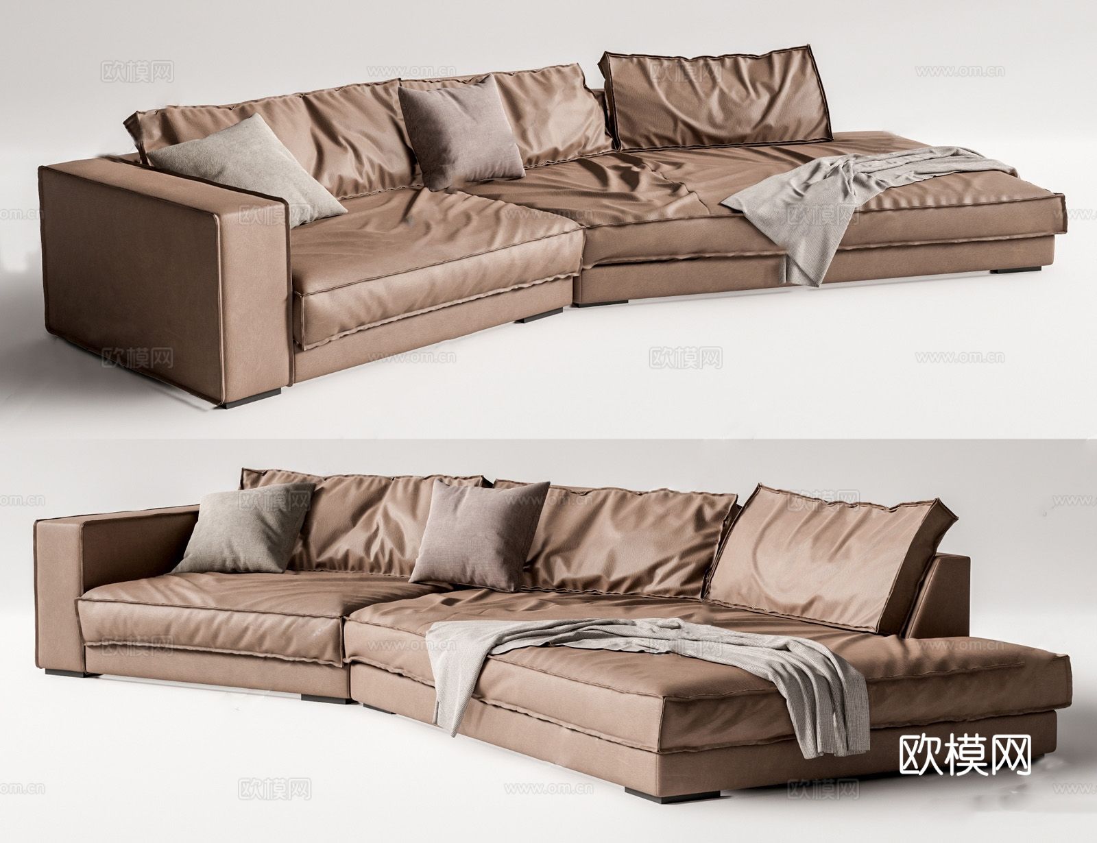 baxter 意式多人沙发3d模型下载