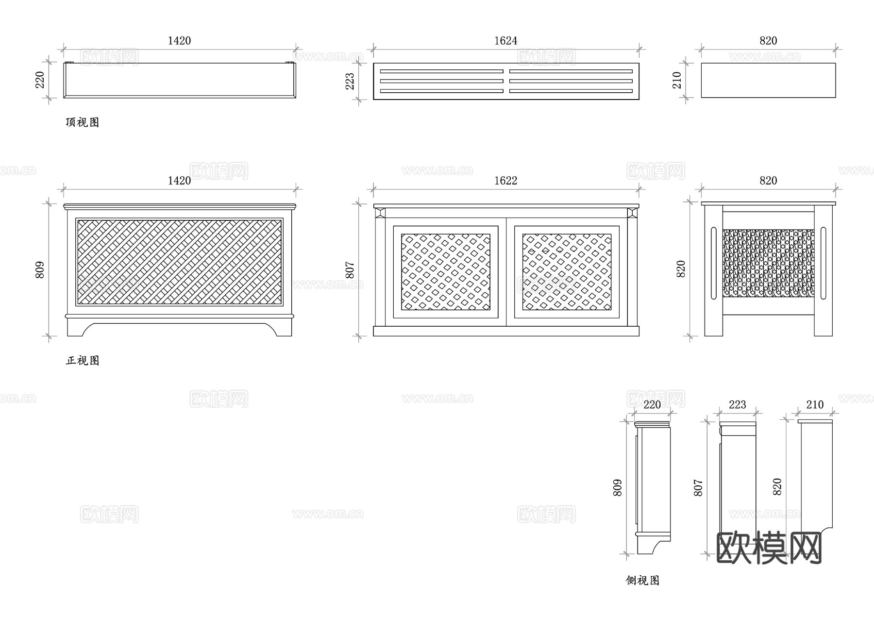 散热器柜子 散热器储物柜 散热器箱 散热器收纳柜 散热器专用cad大样图下载