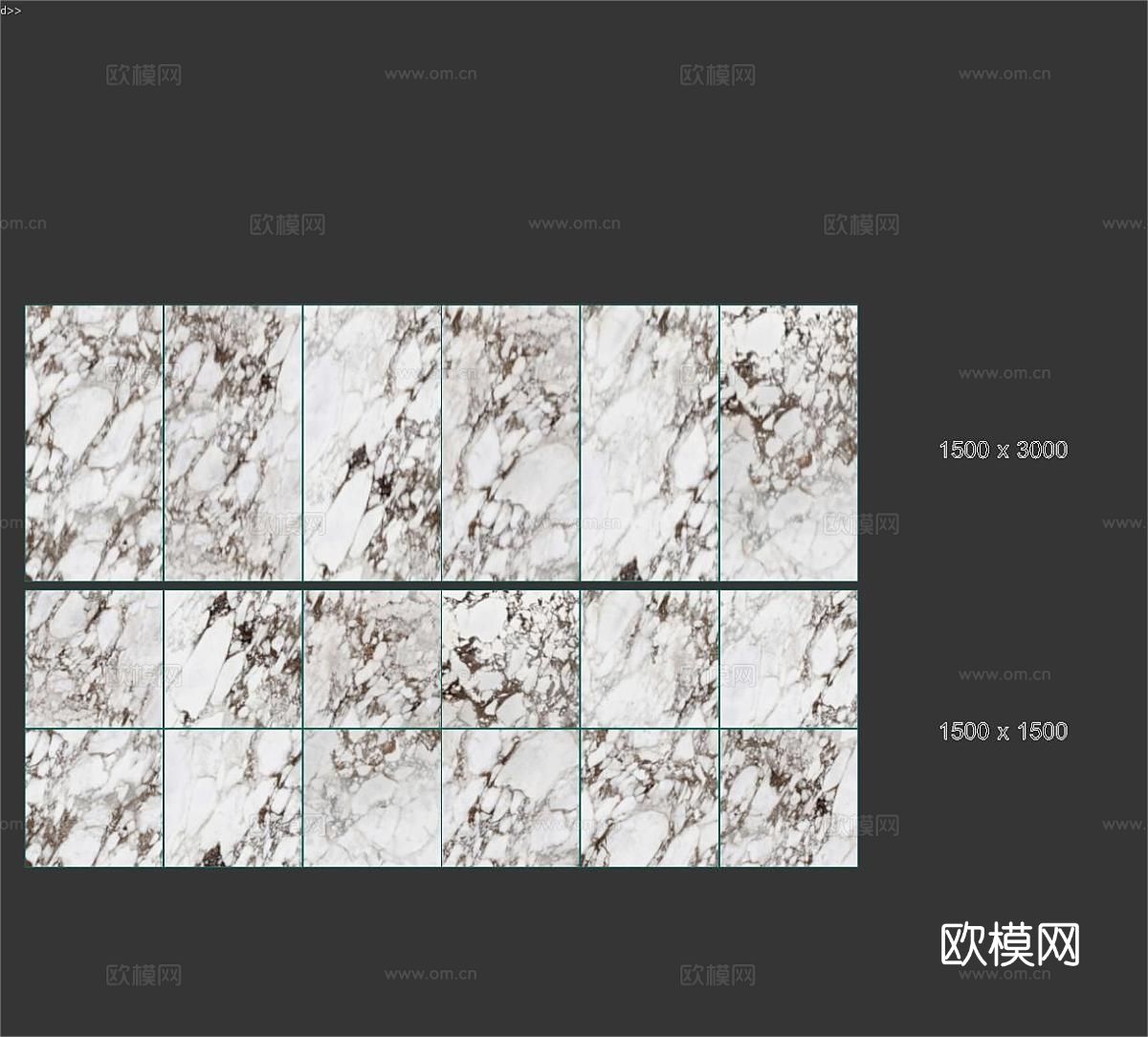 宝格丽大理石 岩板 地砖 墙砖3d模型