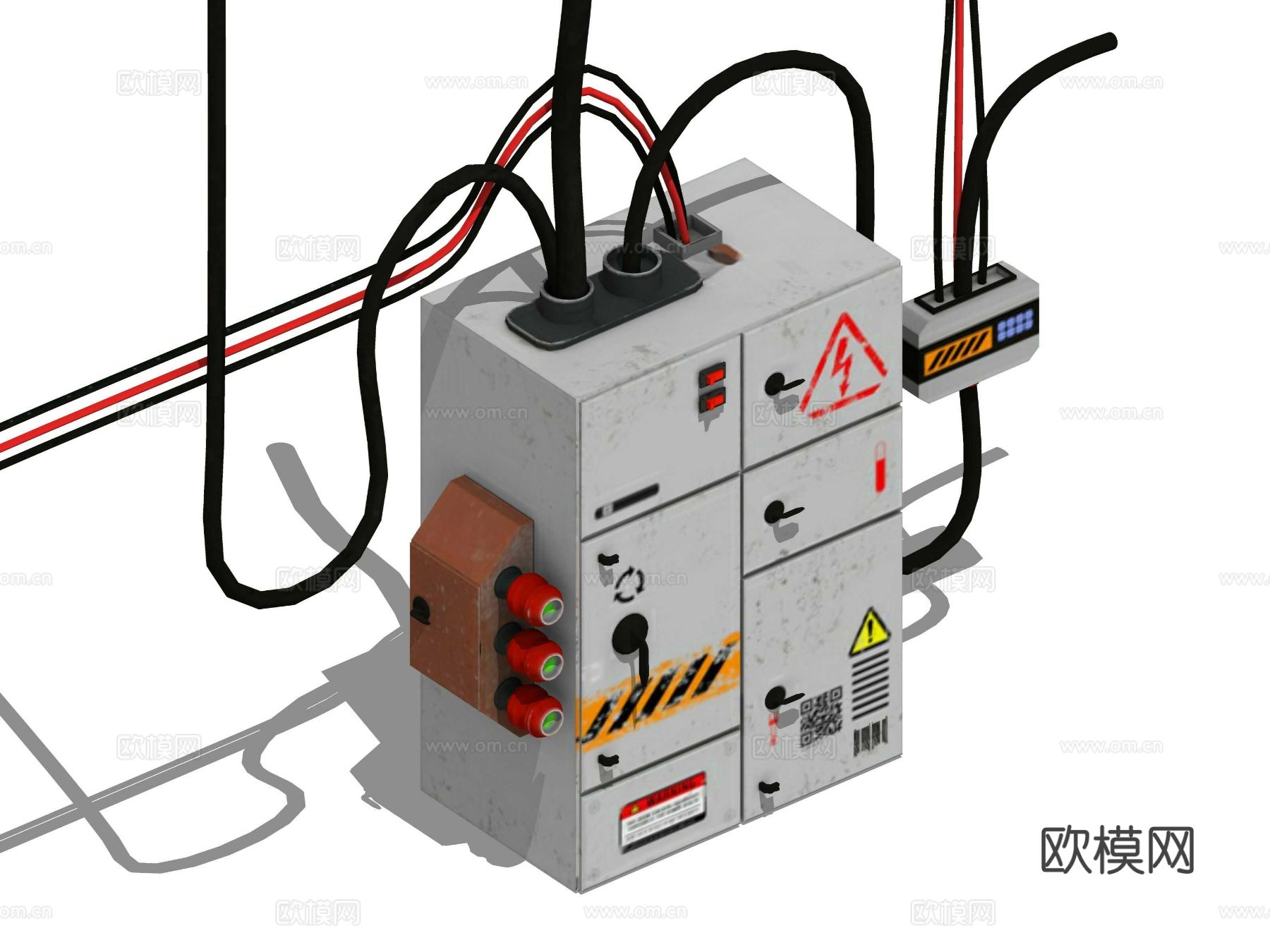 电气控制箱su模型