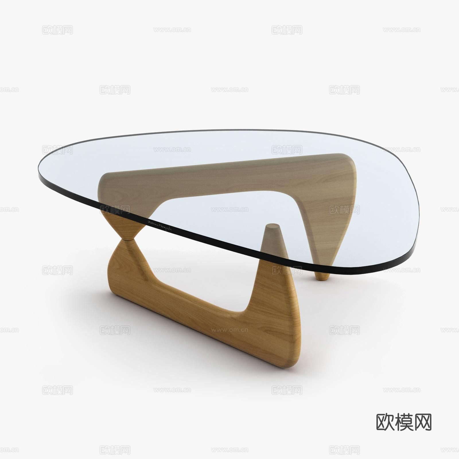 Herman Miller 异形茶几 玻璃茶几3d模型