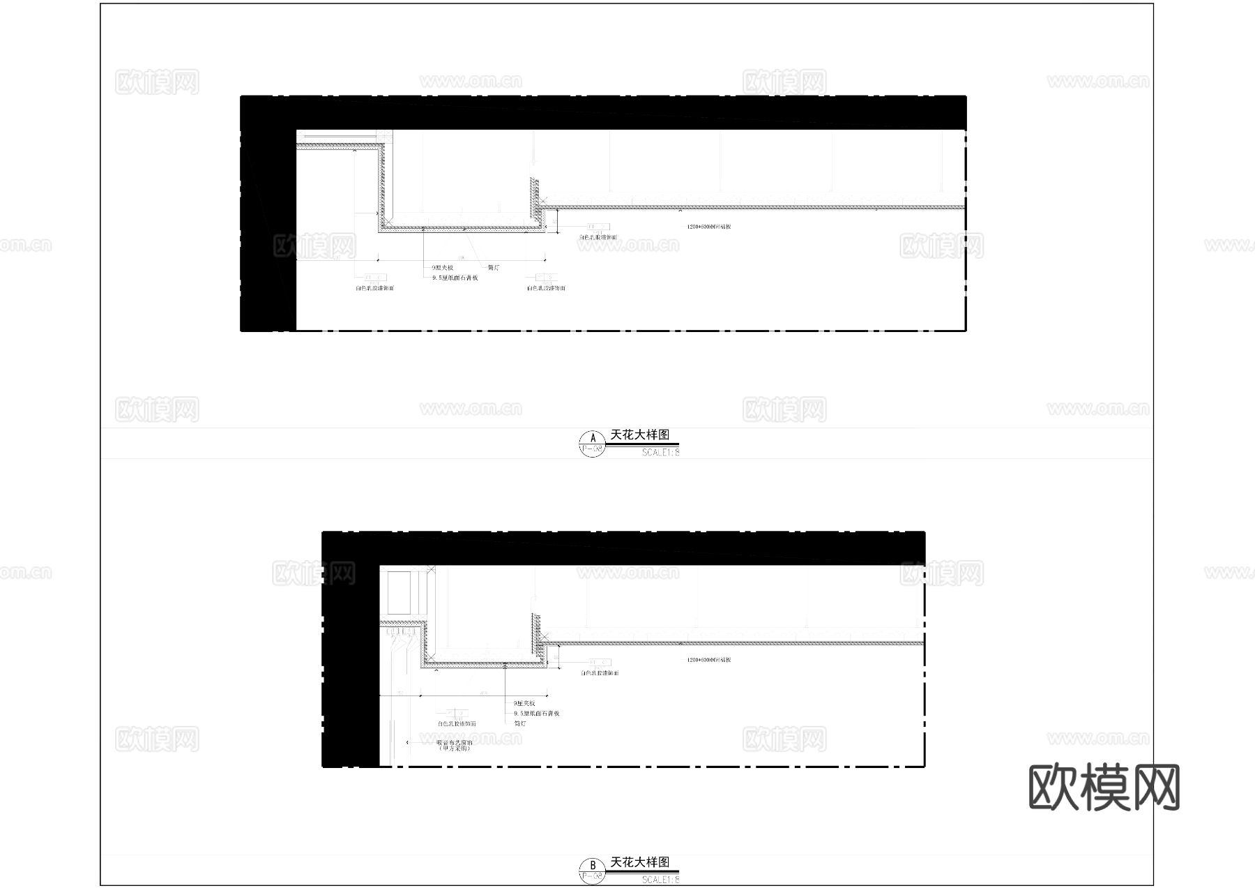 现代风微格教室CAD文件2007版cad施工图