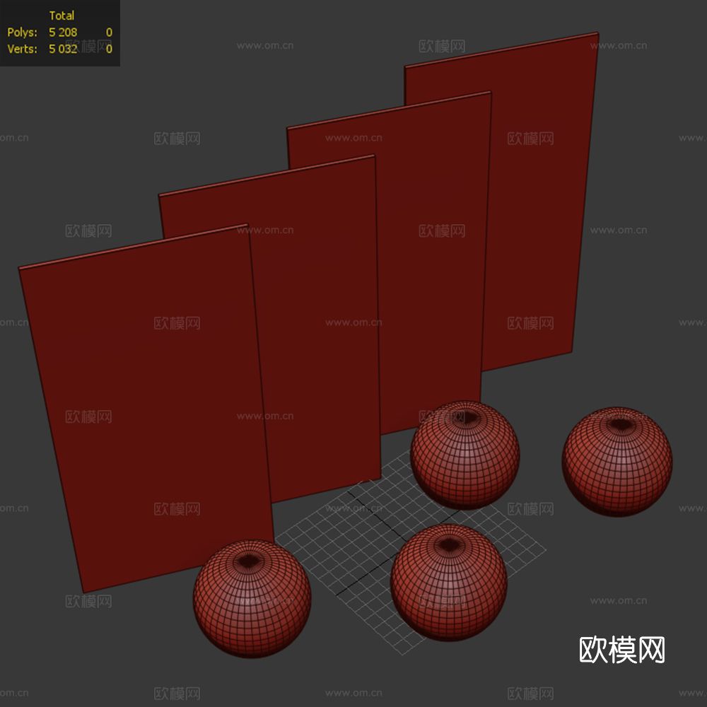 大理石砖 奢石 岩板 瓷砖3d模型