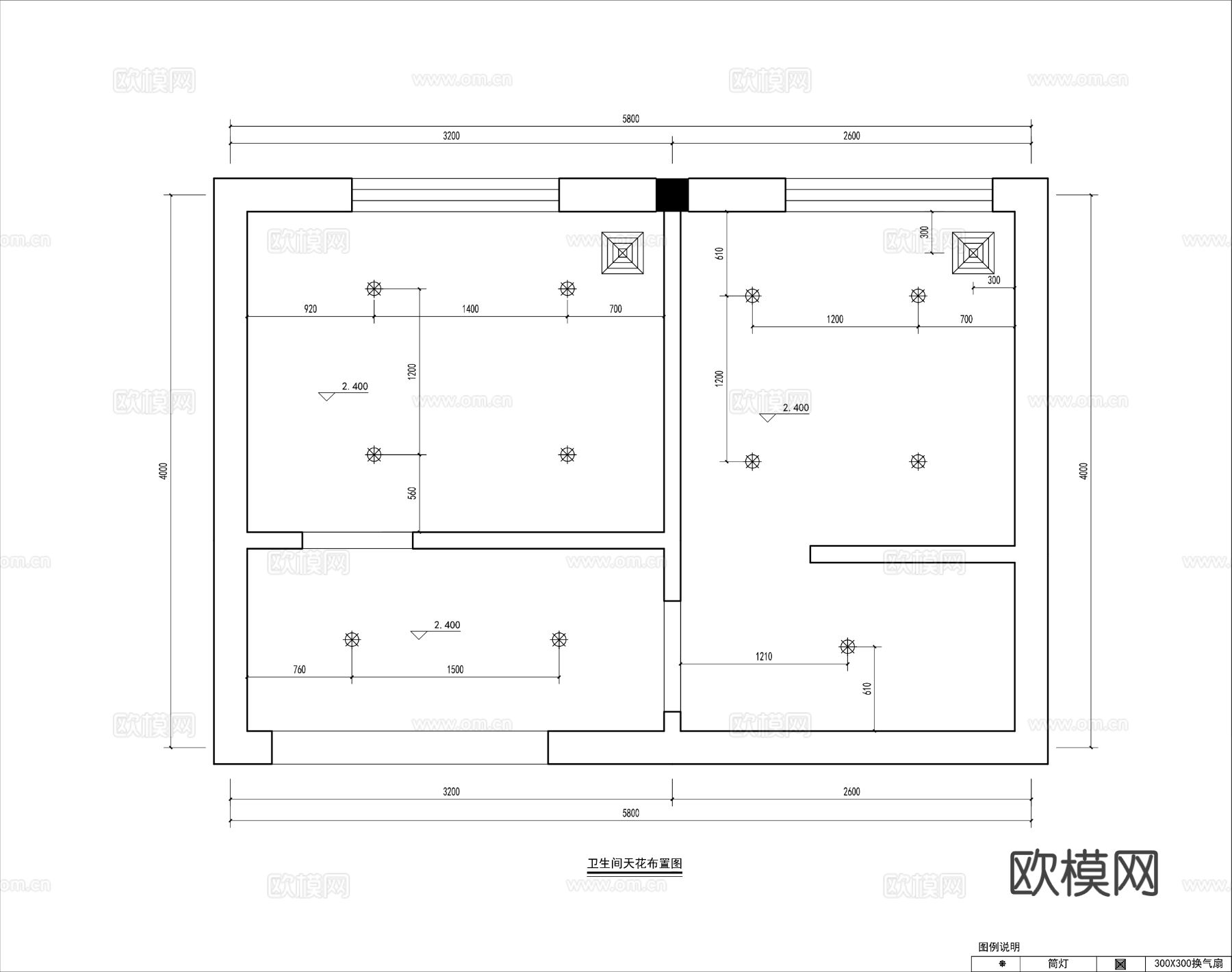 公共卫生间 公共洗手间 公厕 公共厕所CAD施工图