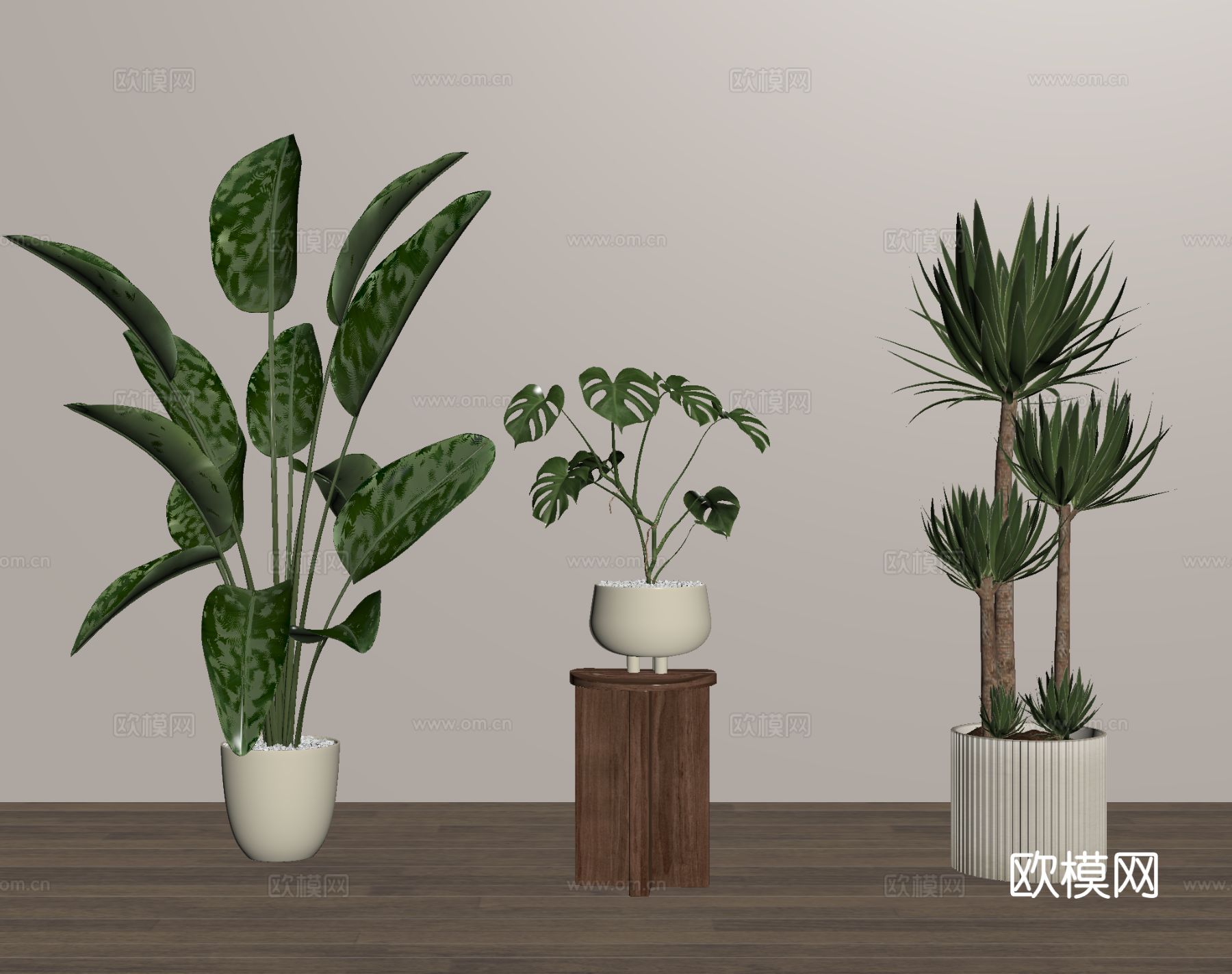 盆栽 盆景 植物 绿植su模型