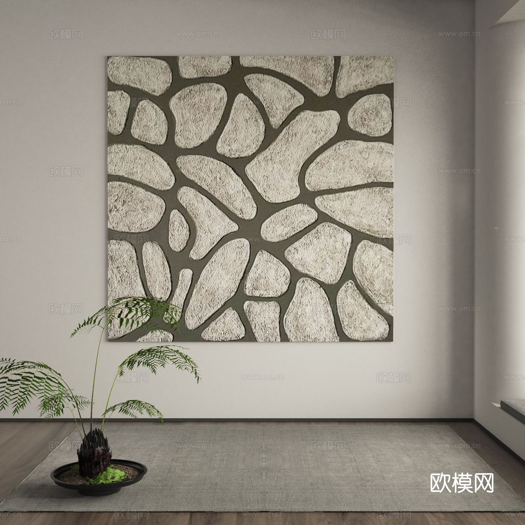 装饰画 肌理画 挂画3d模型