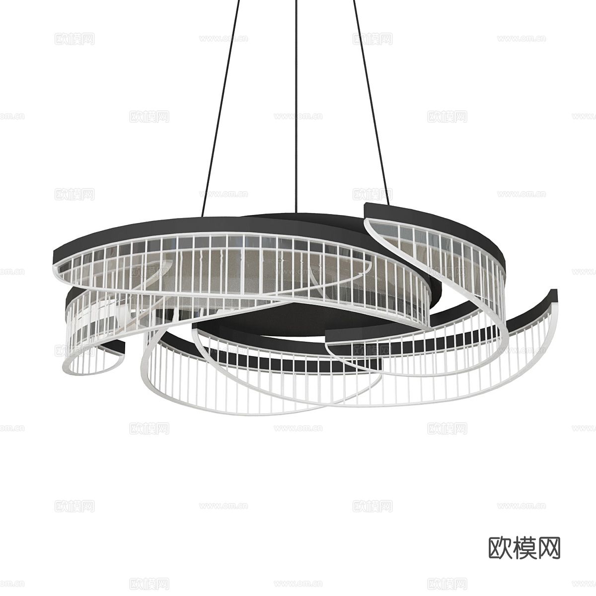 现代简约吊灯 客厅吊灯3d模型