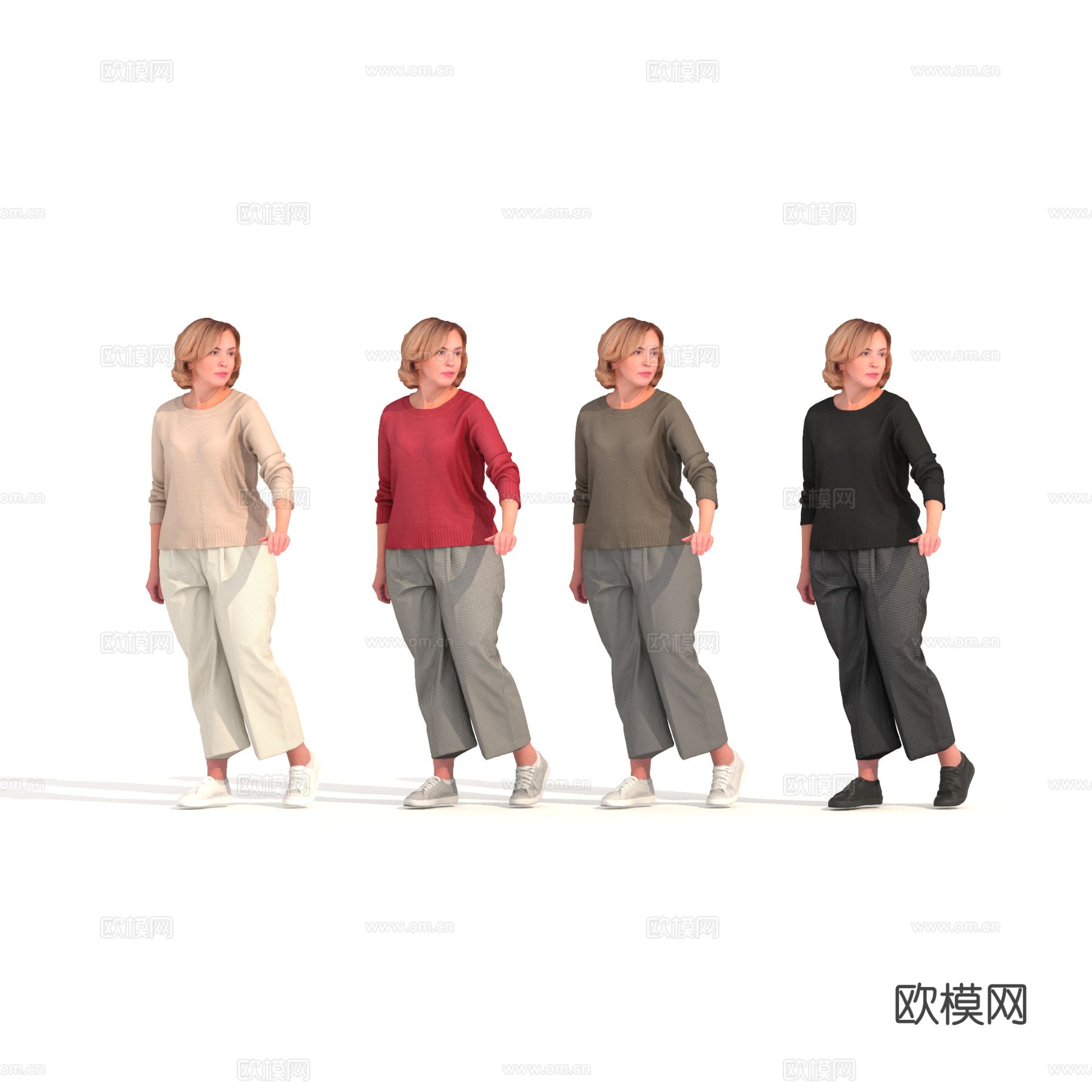 人物 女人3d模型