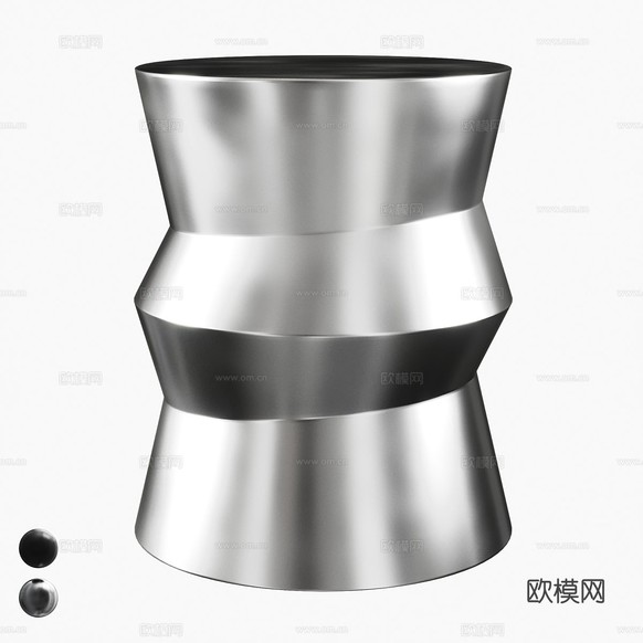 现代角几 圆几 边几3d模型下载