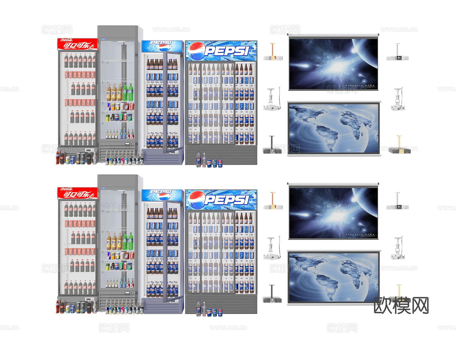 饮料柜 冷饮柜 冰柜3d模型