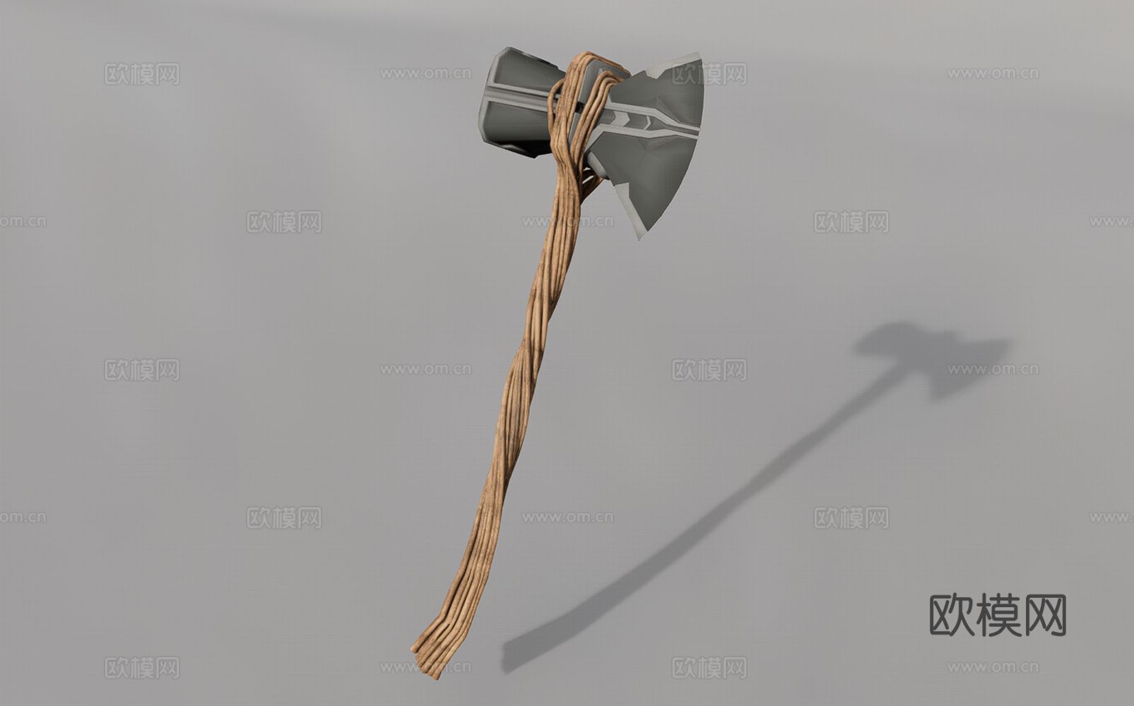战斧 斧头 游戏道具3d模型