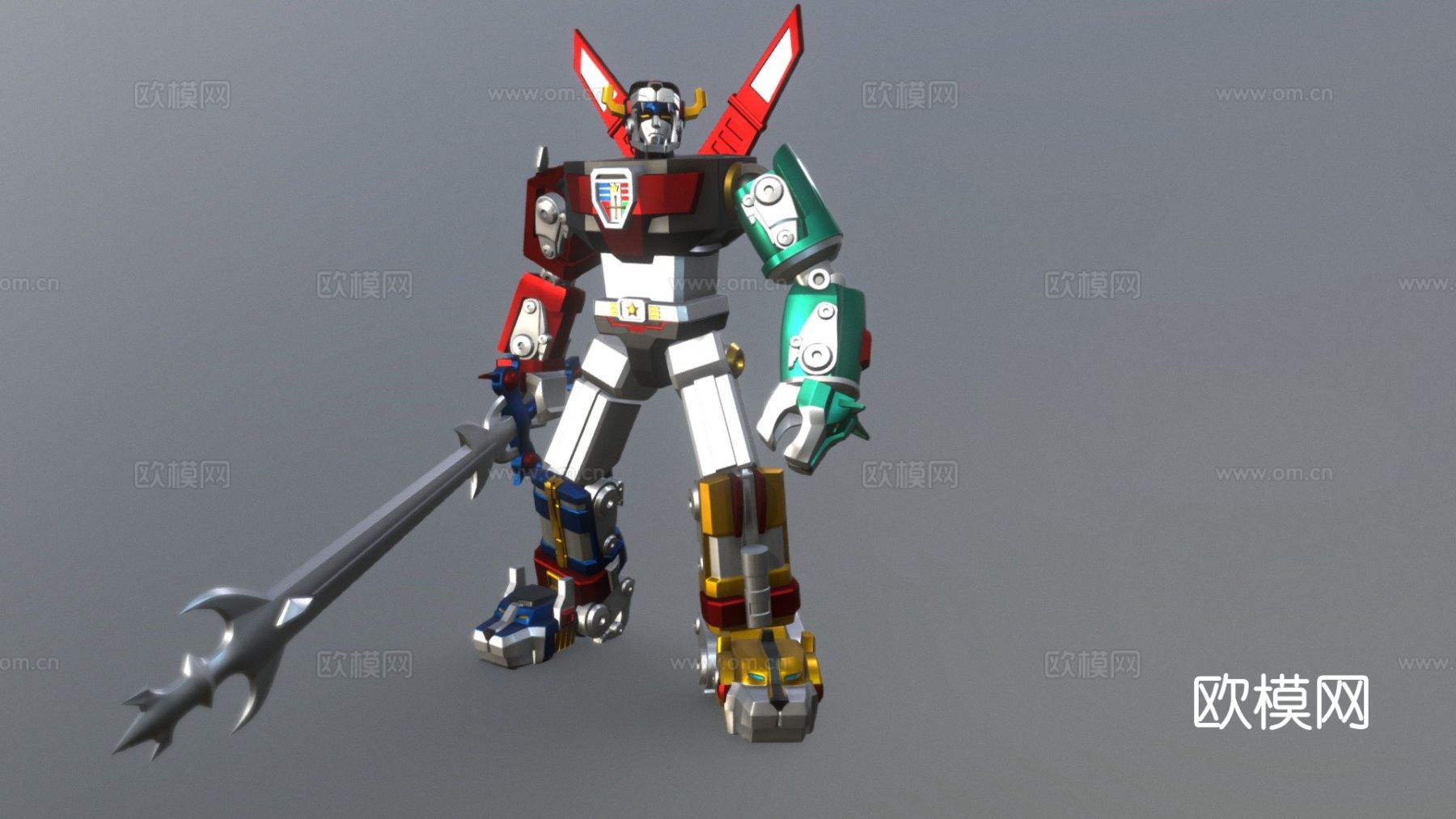 Voltron 1984 高达3d模型