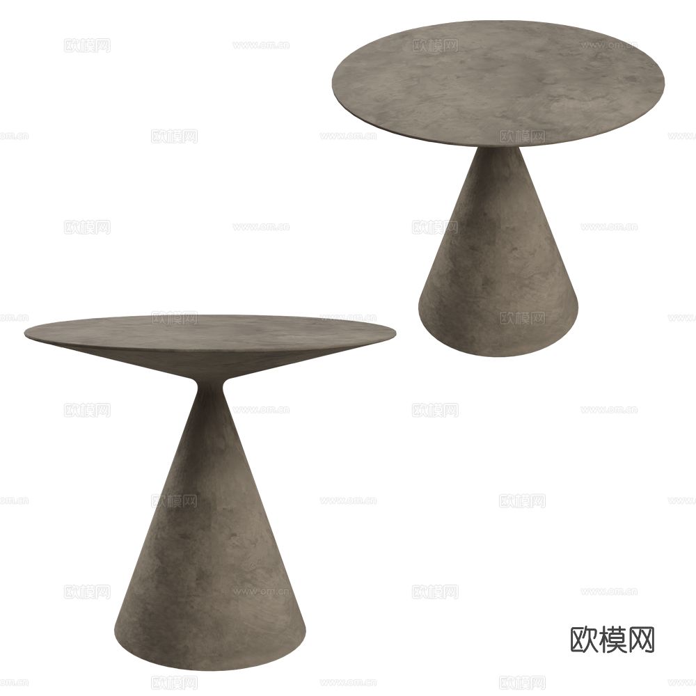 Desalto 侘寂角几 圆几 边几3d模型下载