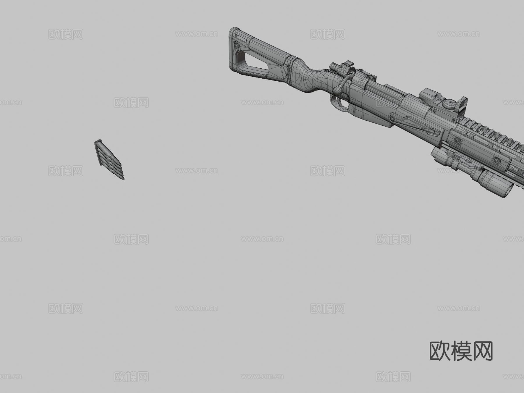 战术步枪 枪支 枪械3d模型