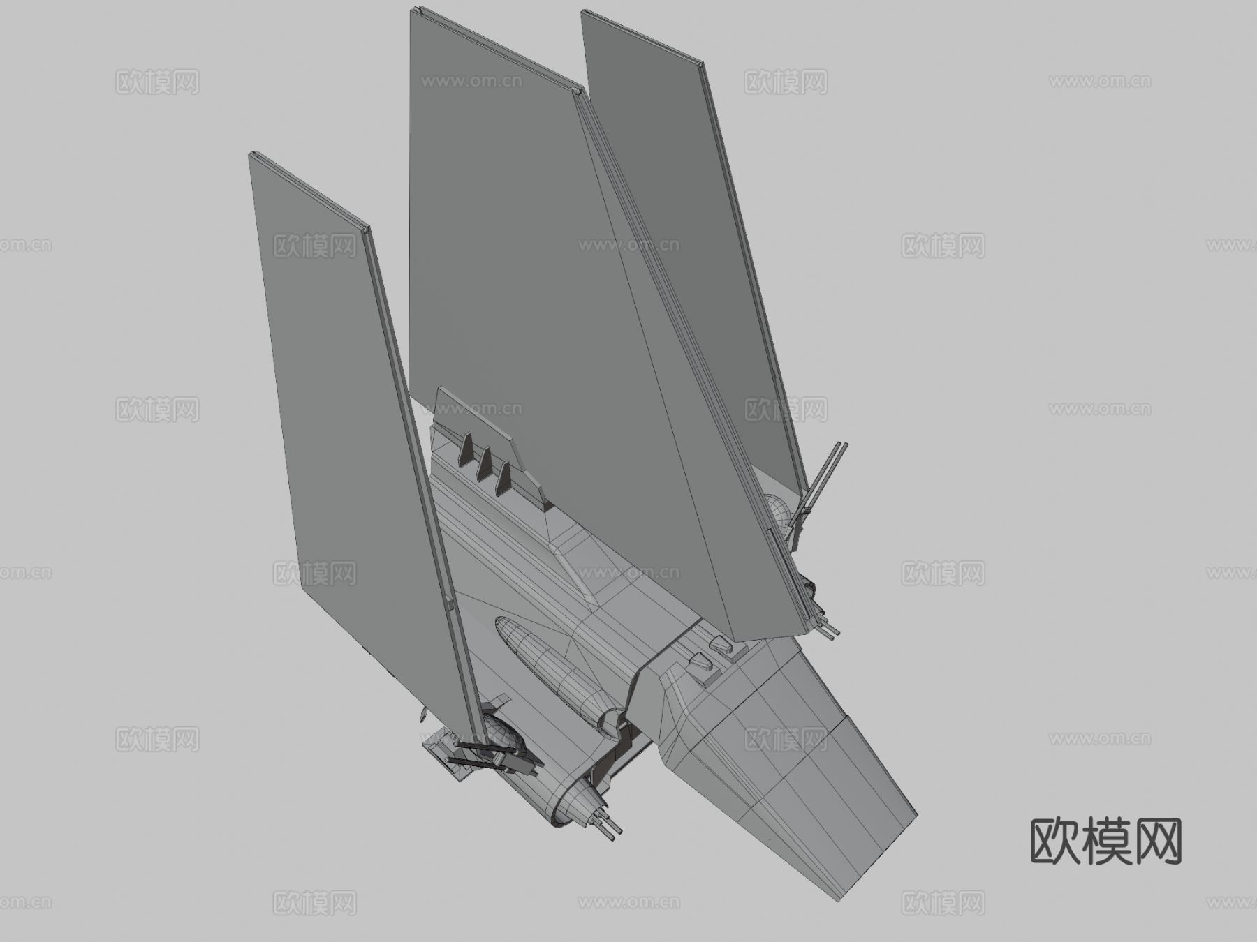 星球大战穿梭机3d模型