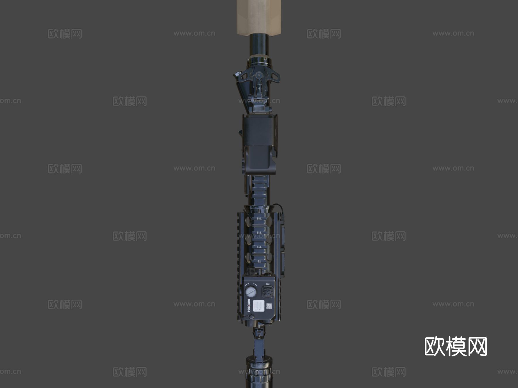 M4A1定制步枪 枪支 枪械3d模型