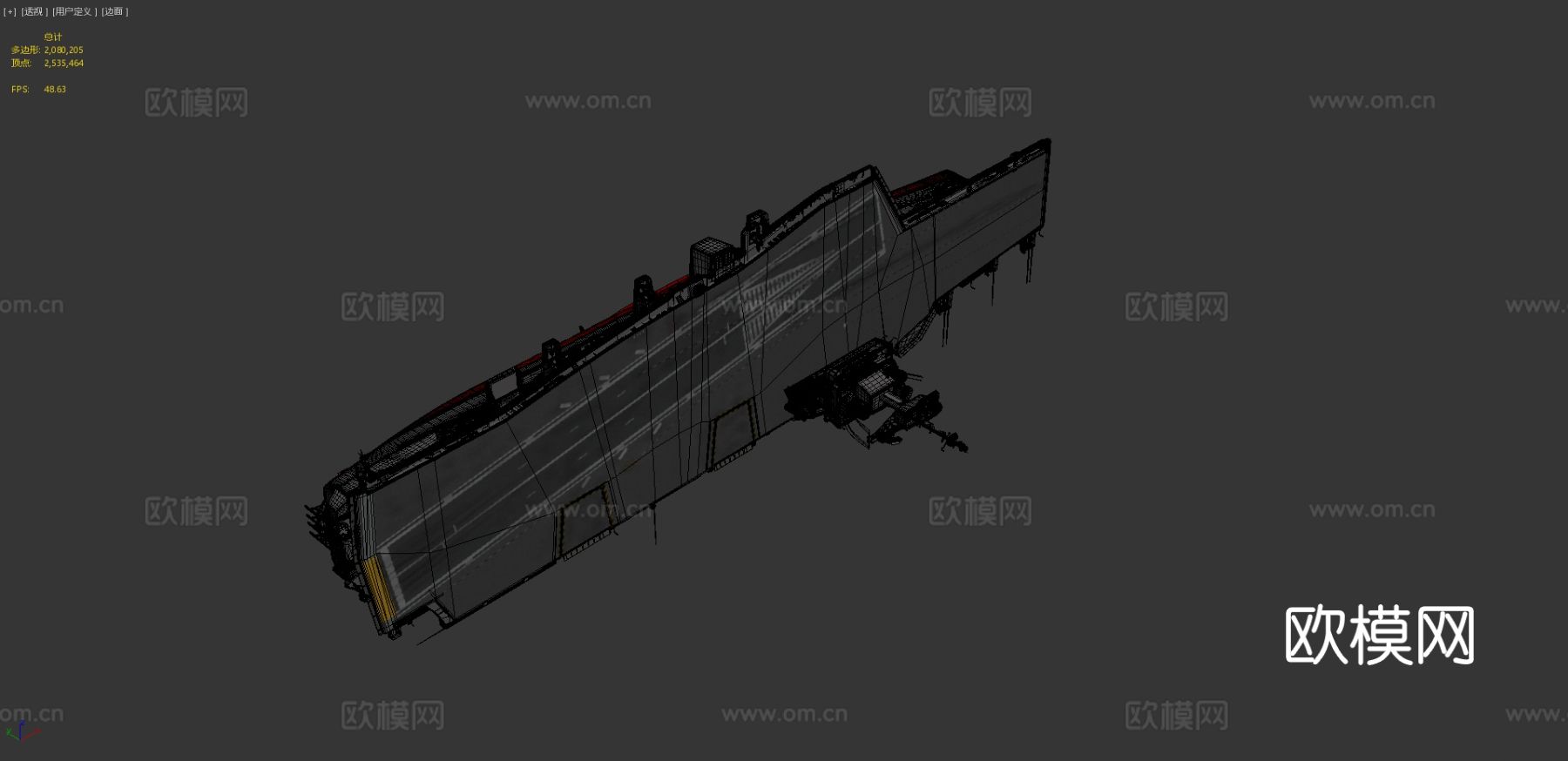 夏尔·戴高乐航空母舰3d模型