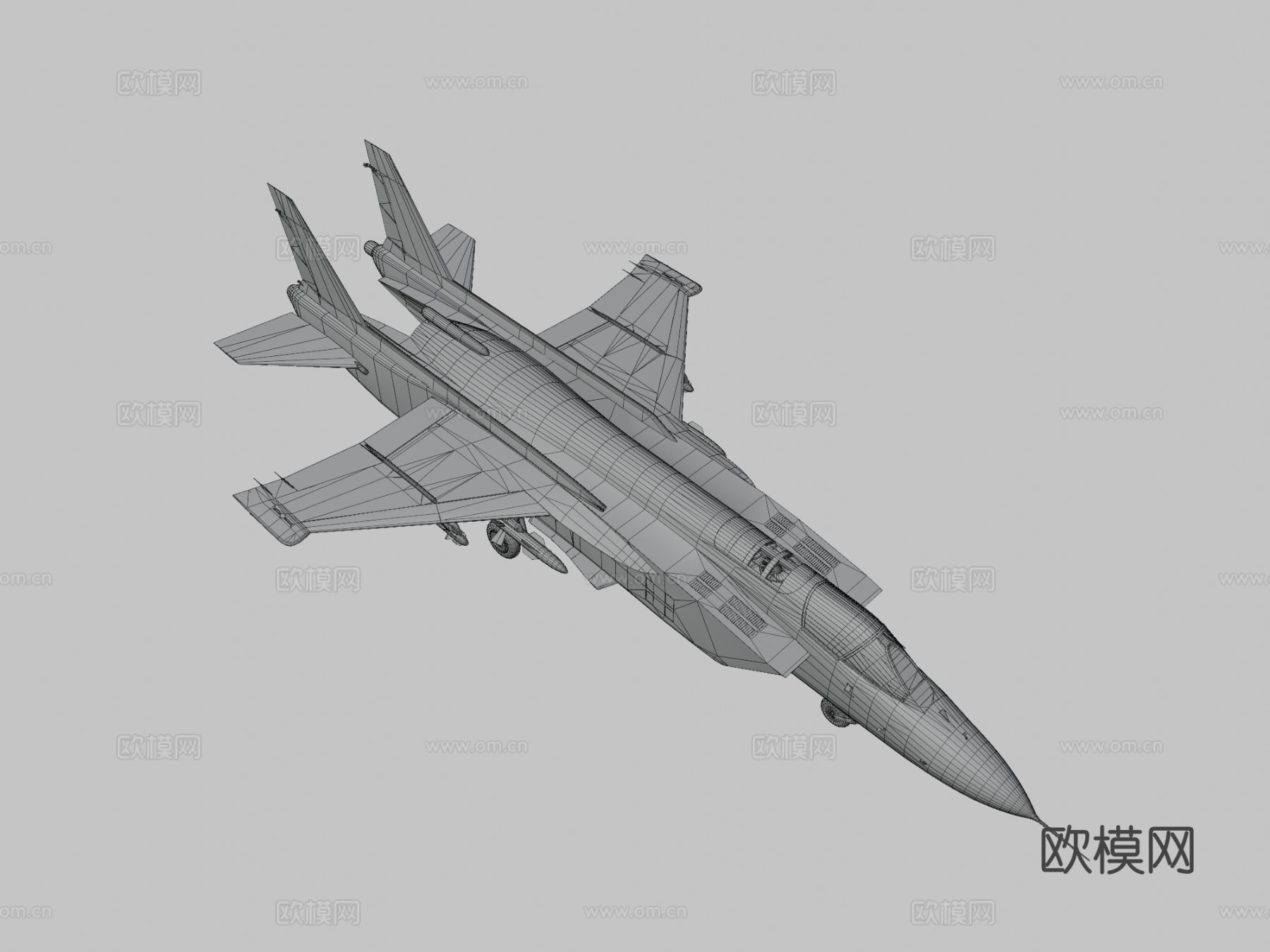 喷气战斗机3d模型