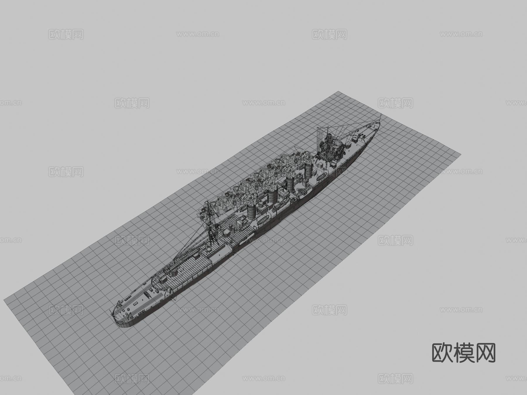 船只 工程船 运输船3d模型