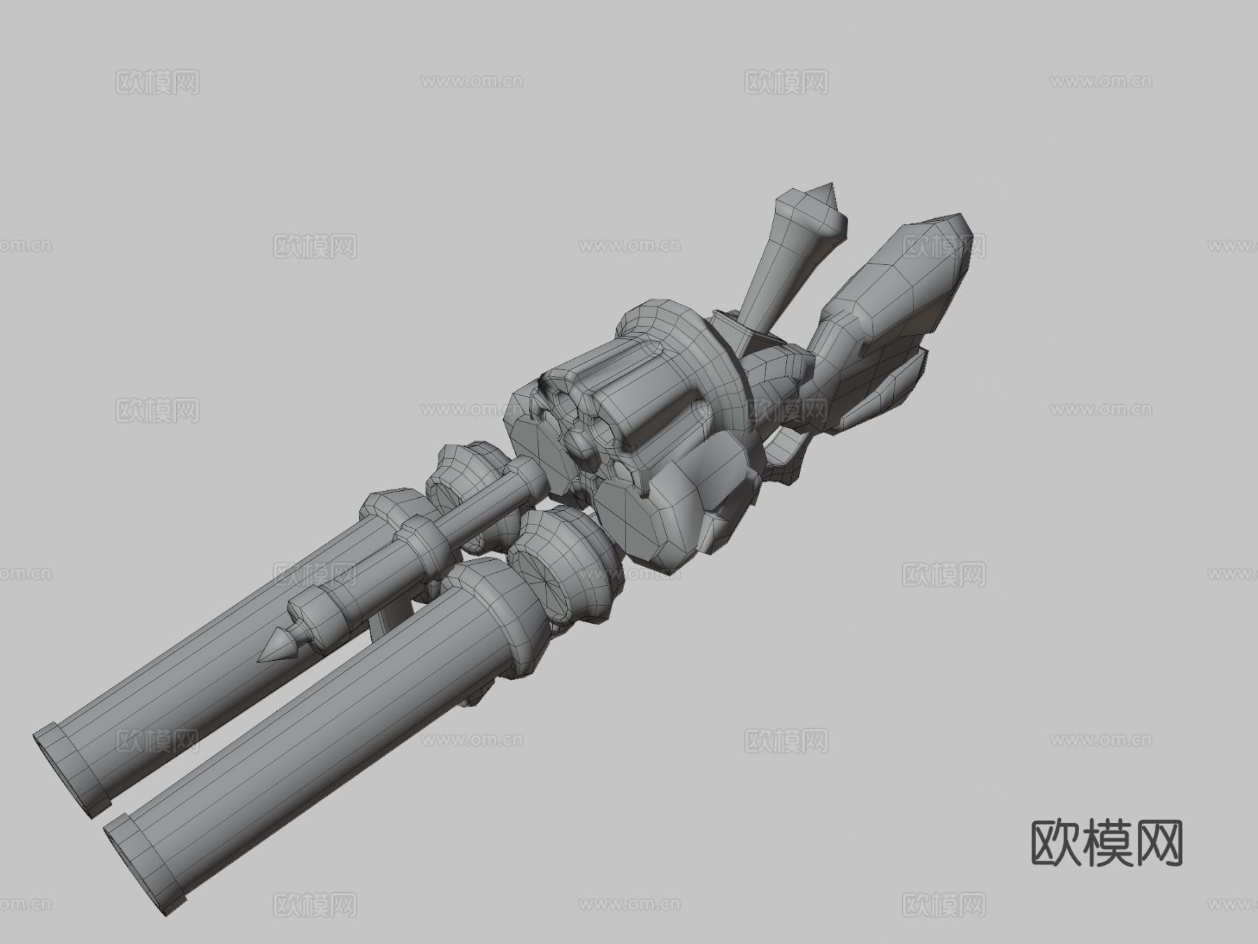 英雄联盟枪支 枪械 科幻枪3d模型