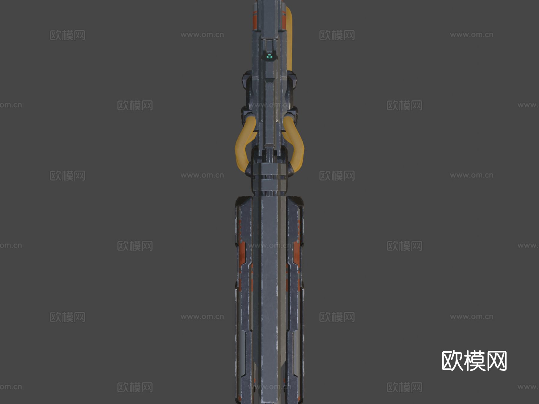 科幻RailGun步枪 枪支 枪械3d模型