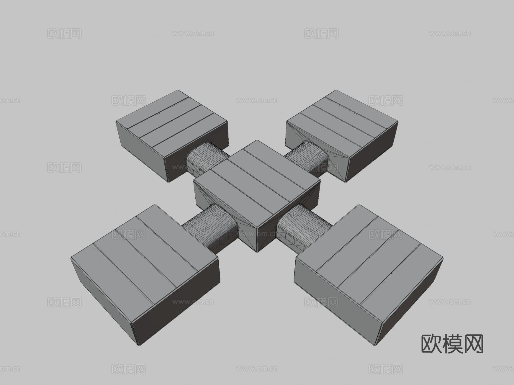 地下掩体仓库3d模型