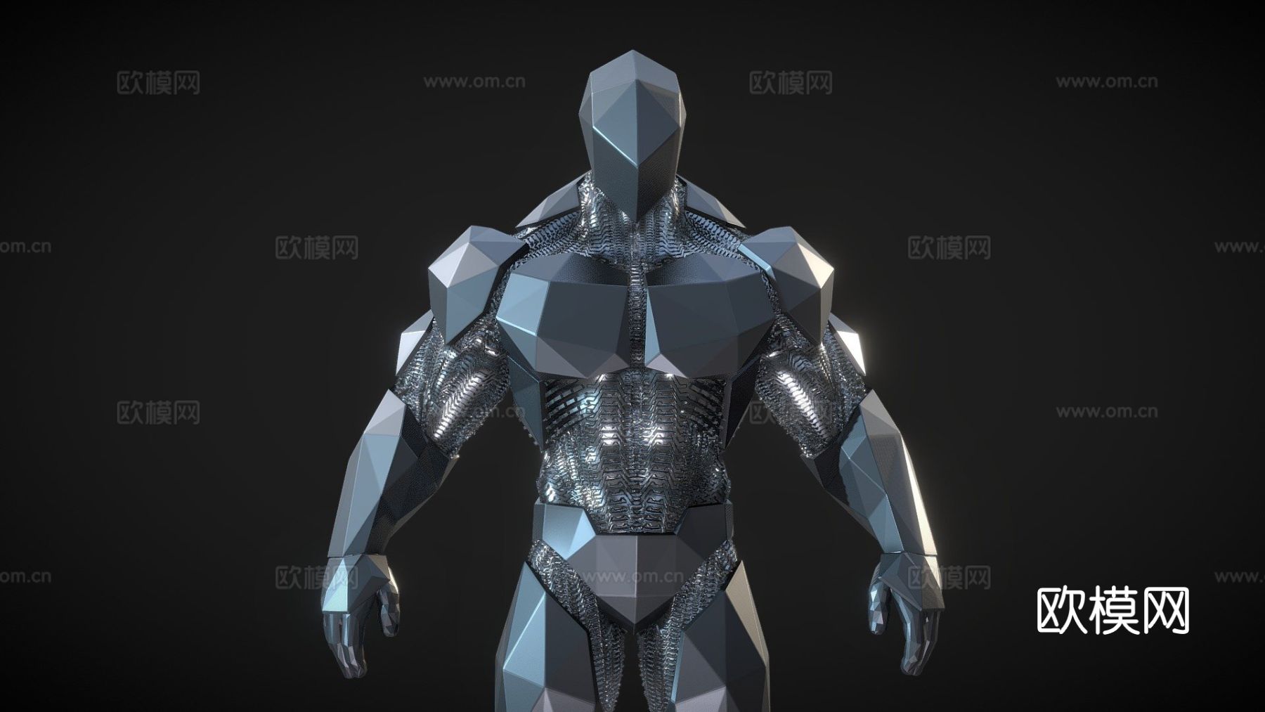 赛博格战士 虚拟人物 动漫战士3d模型