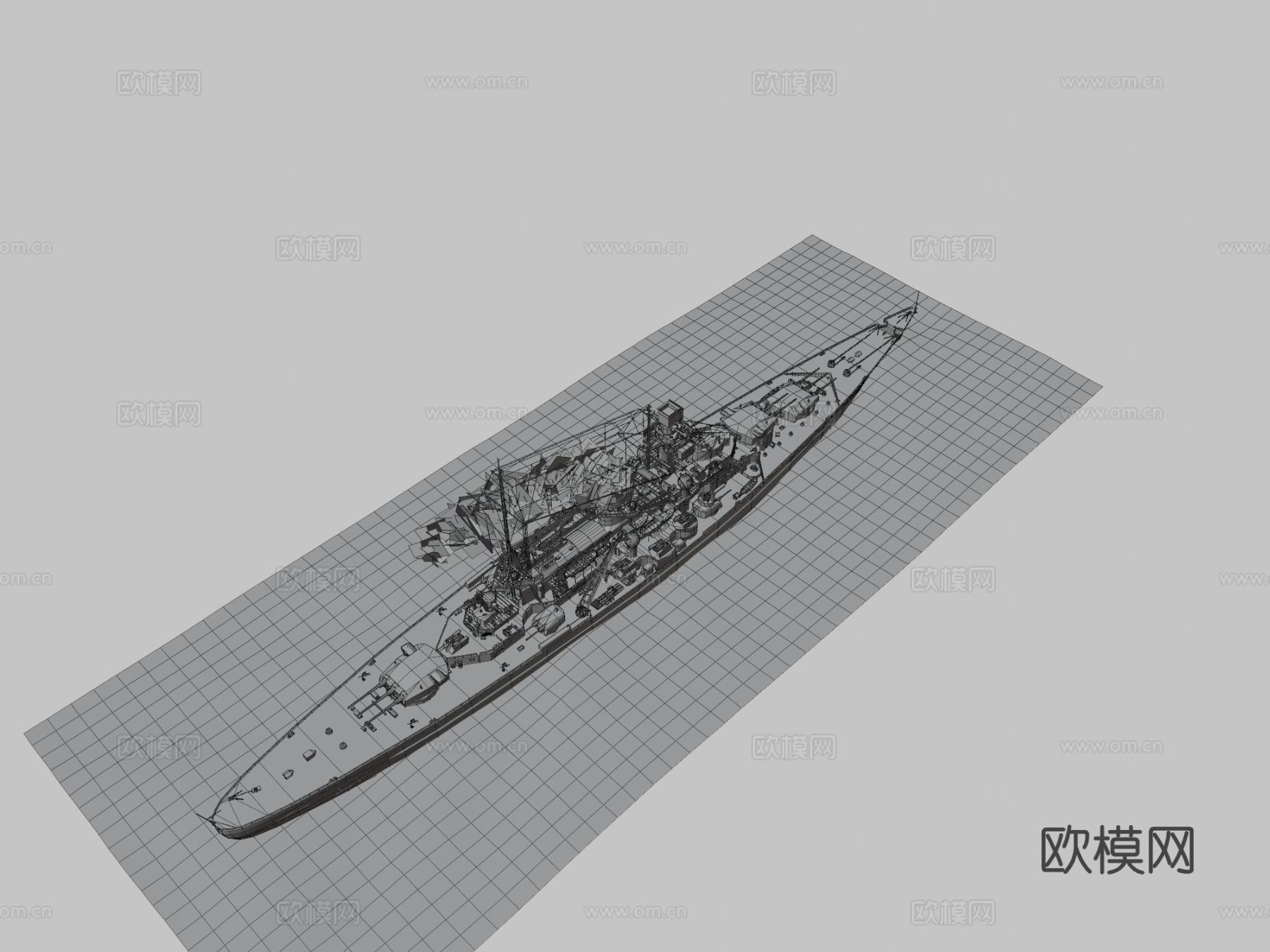 沙恩霍斯特船 船舰 军舰3d模型