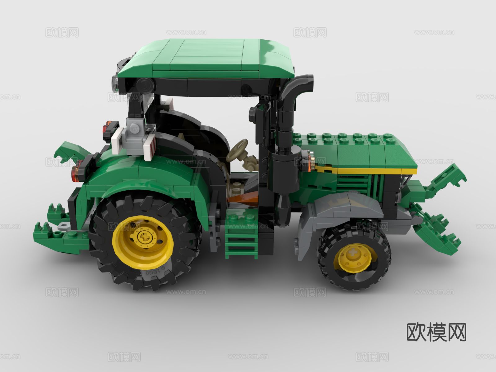 乐高 LEGO 玩具 积木 拖拉机 农用工具车 工程车3d模型