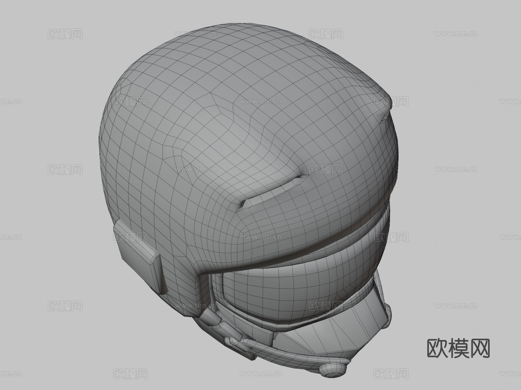 飞行员头盔3d模型