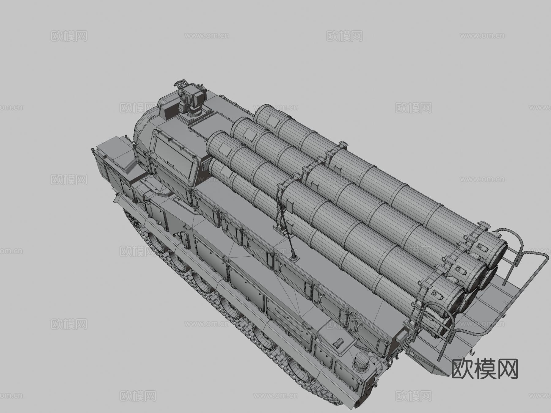 导弹车3d模型