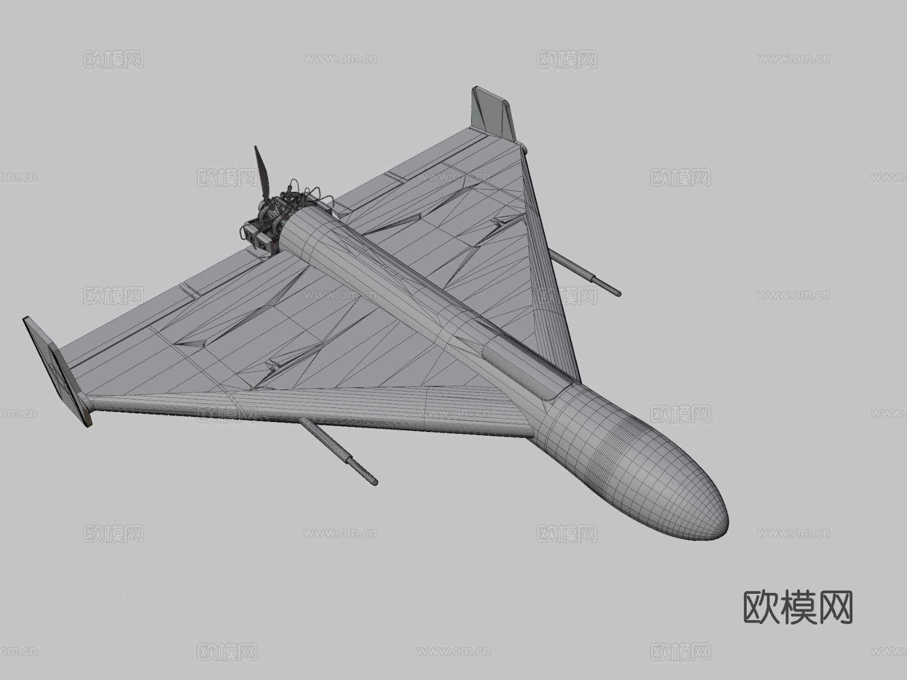 科幻战斗机3d模型