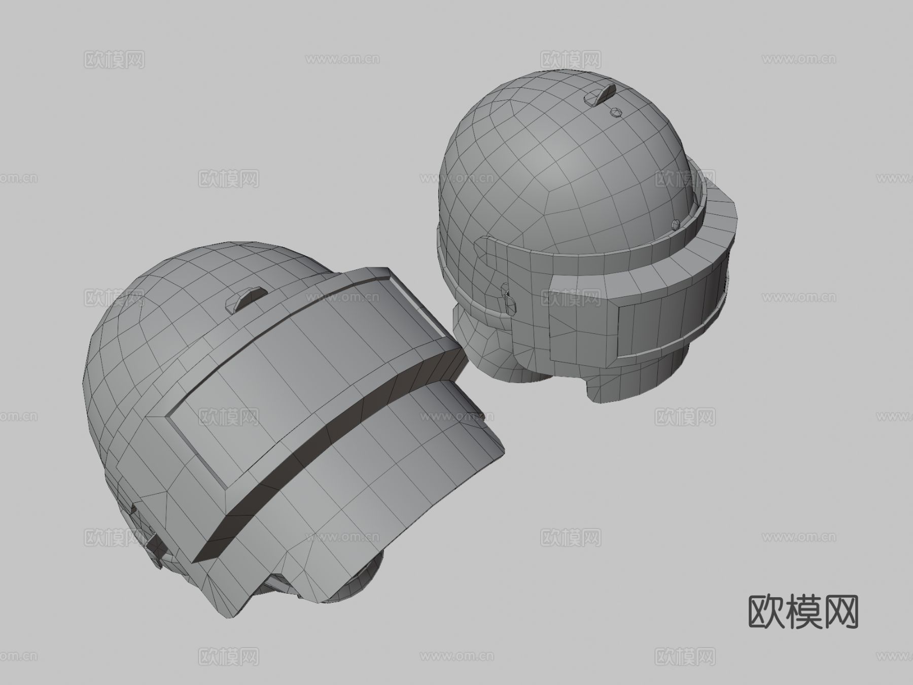 重型头盔 安全帽 飞行员头盔3d模型