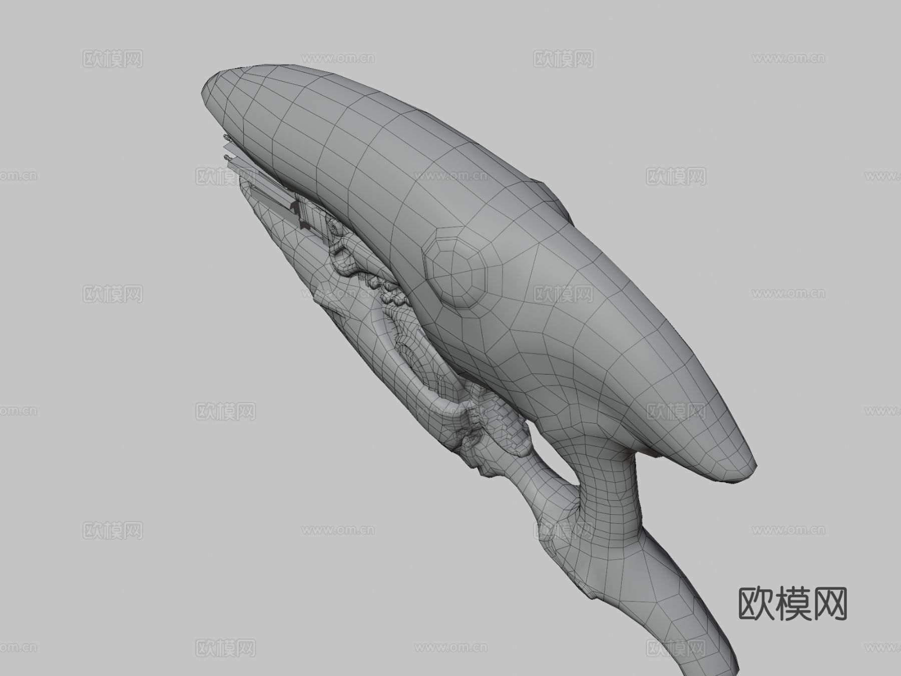 科幻能量枪3d模型