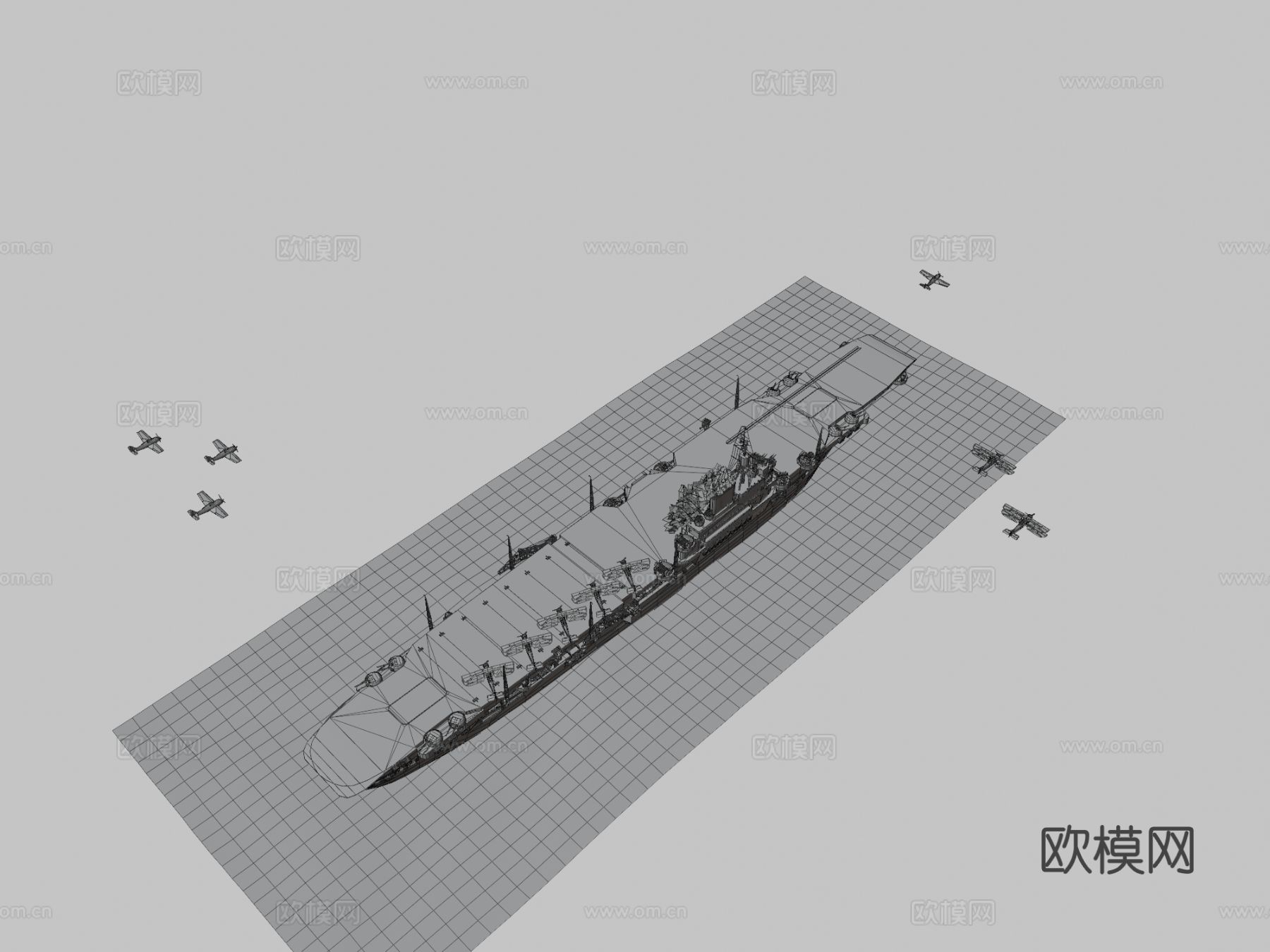 船只 军舰 船舰 运输船3d模型