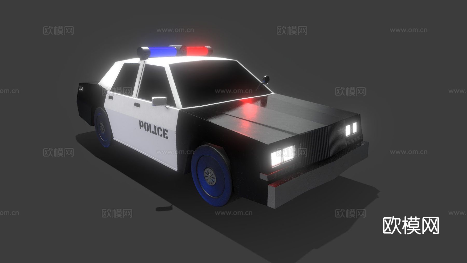 警车3d模型