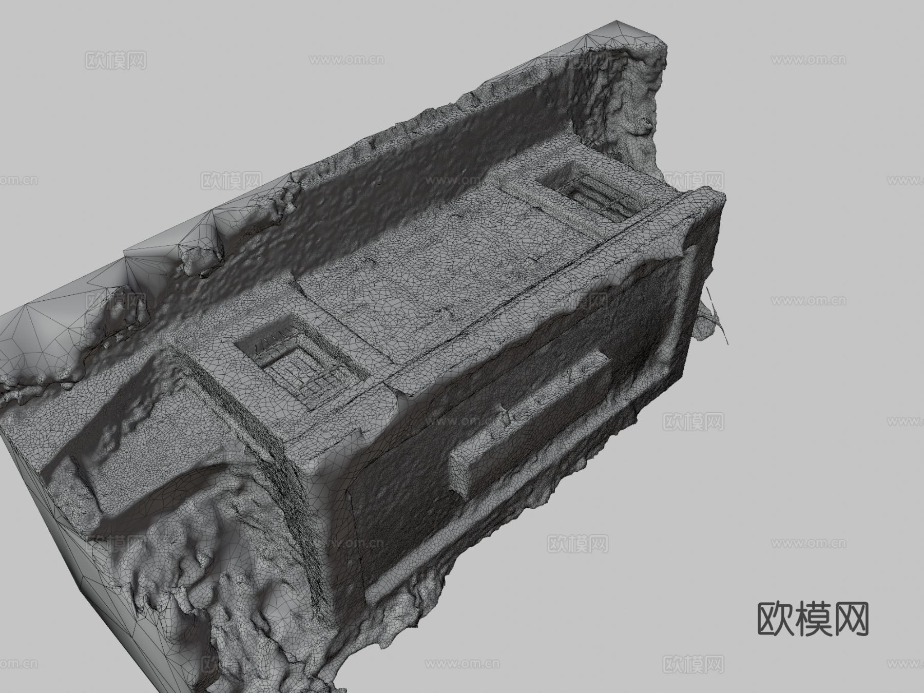 涂鸦砖墙 艺术涂墙3d模型